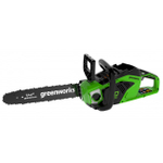 Цепная пила аккумуляторная Greenworks Арт. 2005707UA, GD40CS15K2, 40V, 35 см, бесщеточная, до 1,5 КВТ, с АКБ 2Ач и ЗУ