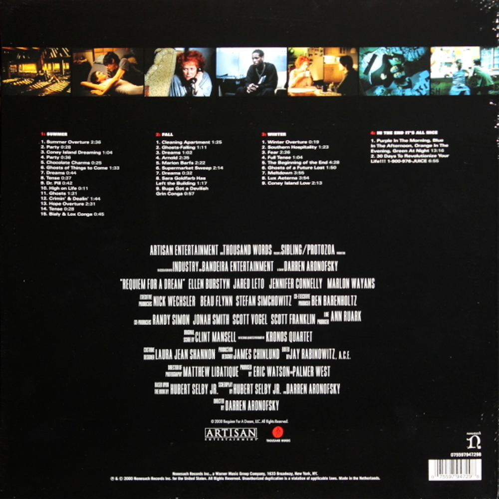 Clint Mansell Featuring Kronos Quartet / Requiem For A Dream (2LP)