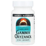 Source Naturals, Athletic Series, гамма-оризанол, 60 мг, 200 таблеток