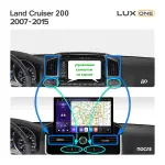 Магнитола для Toyota Land Cruiser 200 2007-2015 (со штатной камерой или 360) - Kuberg ABC монитор 13" QLED+2K на Android 10, Быстрая/12, 4G SIM-слот, CarPlay