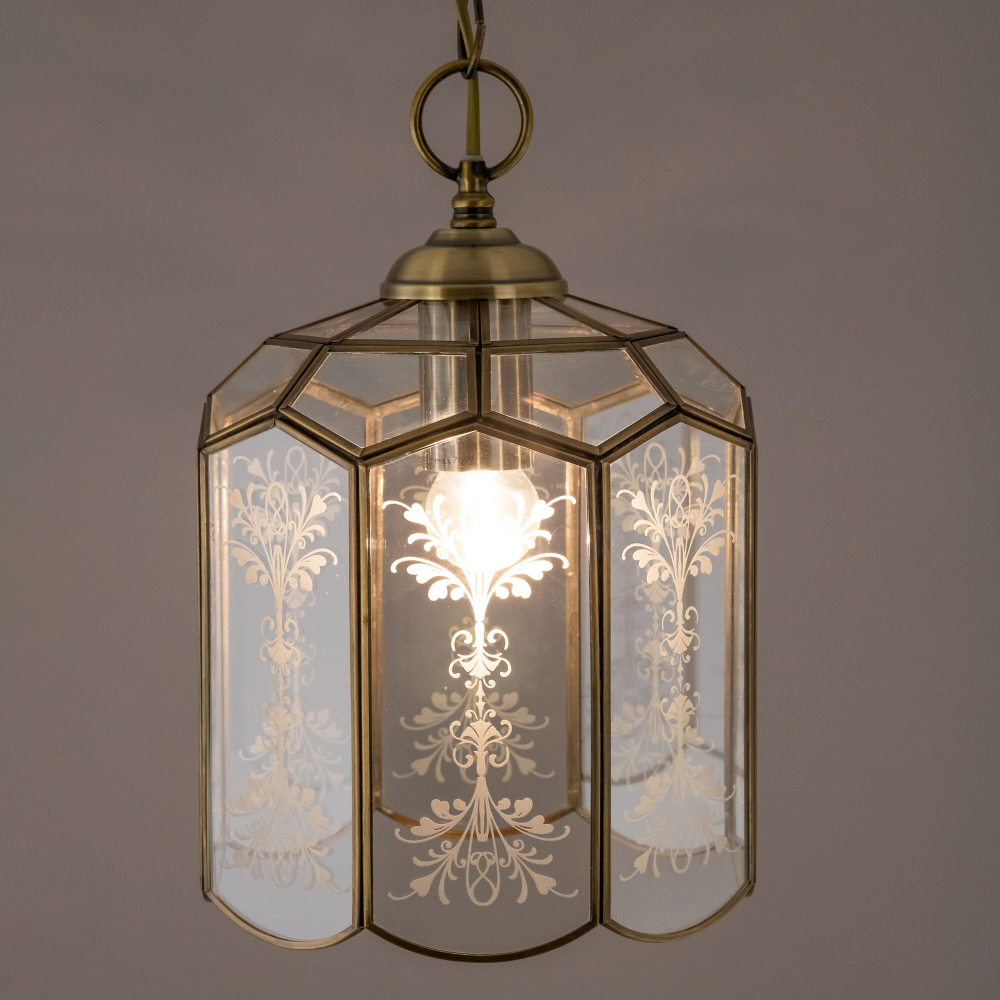 Citilux Витра-2 CL442210 Подвесной светильник витражный Бронза