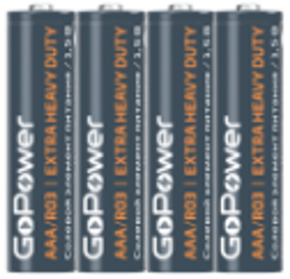 Батарейка GoPower R03 AAA Shrink 4 Heave Duty 1.5V(4)