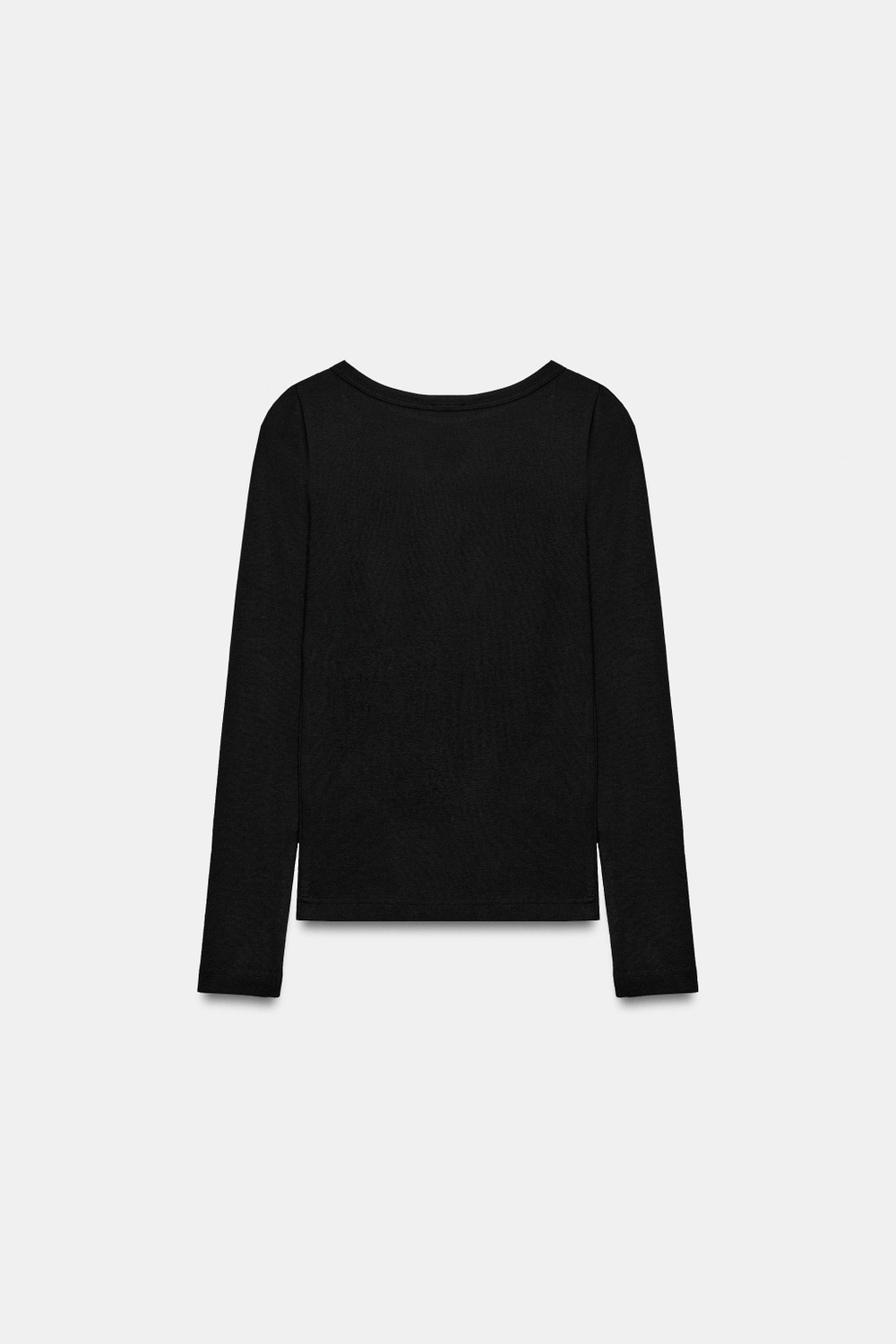 ФУТБОЛКА С ВЫРЕЗОМ «ЛОДОЧКА» — ZARA