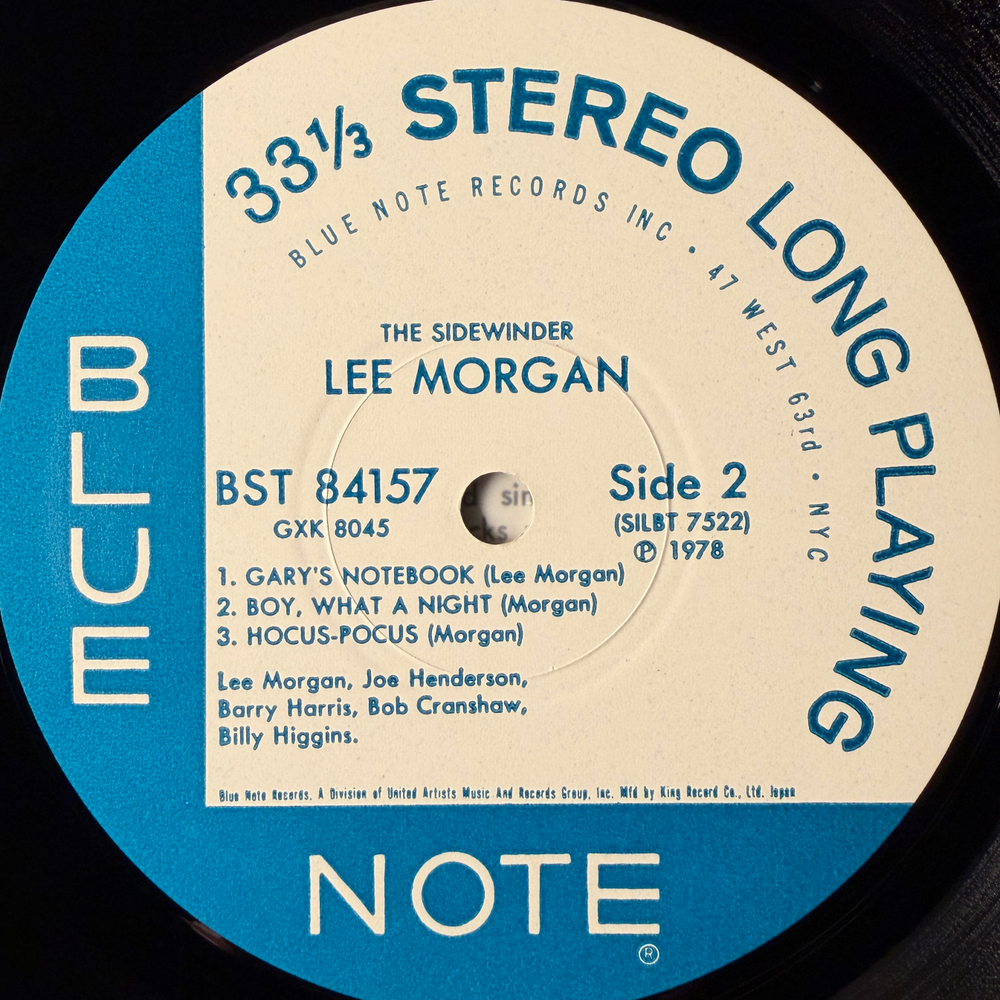 Lee Morgan – The Sidewinder (Япония 1978г.)Т
