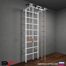 жШведская стенка Sv Pro 801 (Турник Pro/Канат/Кольца/Лестница)