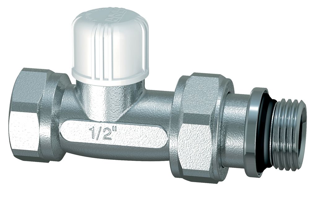 Вентиль запорный прямой 1/2" ВР, EPDM (аналог FV 1400 12)