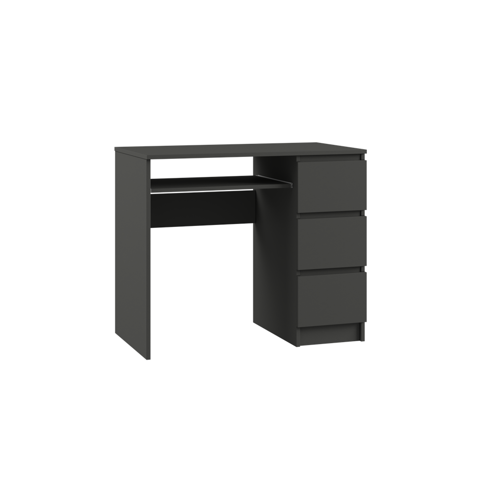 МС Мадера Стол письм. СМП 900 правый 770х900х500 (лдсп графит новый)