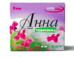Тампоны АННА Люкс супер 8шт