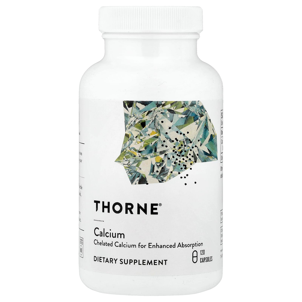 Thorne, кальций, 120 капсул (250 мг в 1 капсуле)
