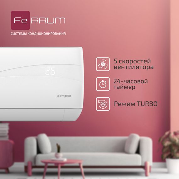 Инверторный кондиционер FeRRUM Titan iFIS07VR1/iFOS07VR1 — (14)