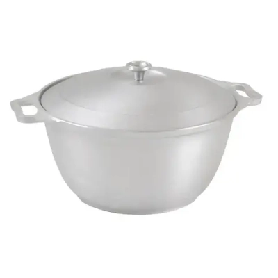 Кастрюля алюм литая 4,0л алюм/кр ТМ KUKMARA