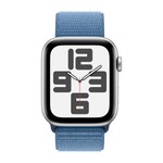 Умные часы Apple Watch SE 2 (2023) GPS, 44mm, Aluminium Case with Sport Loop, Silver/Winter Blue (Серебристый/зимний синий)