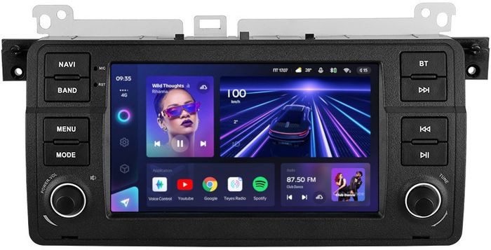 Магнитола для BMW 3 (E46) 1998-2006 - Teyes CC3 дисплей 7" QLED на Android 10, Быстрая, CarPlay, 4G SIM-слот