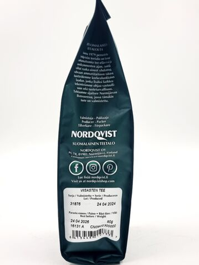 Чай черный Nordqvist Viisasten Tee (гранат, земляника, лимон, ананас, вереск) 80 г (из Финляндии)