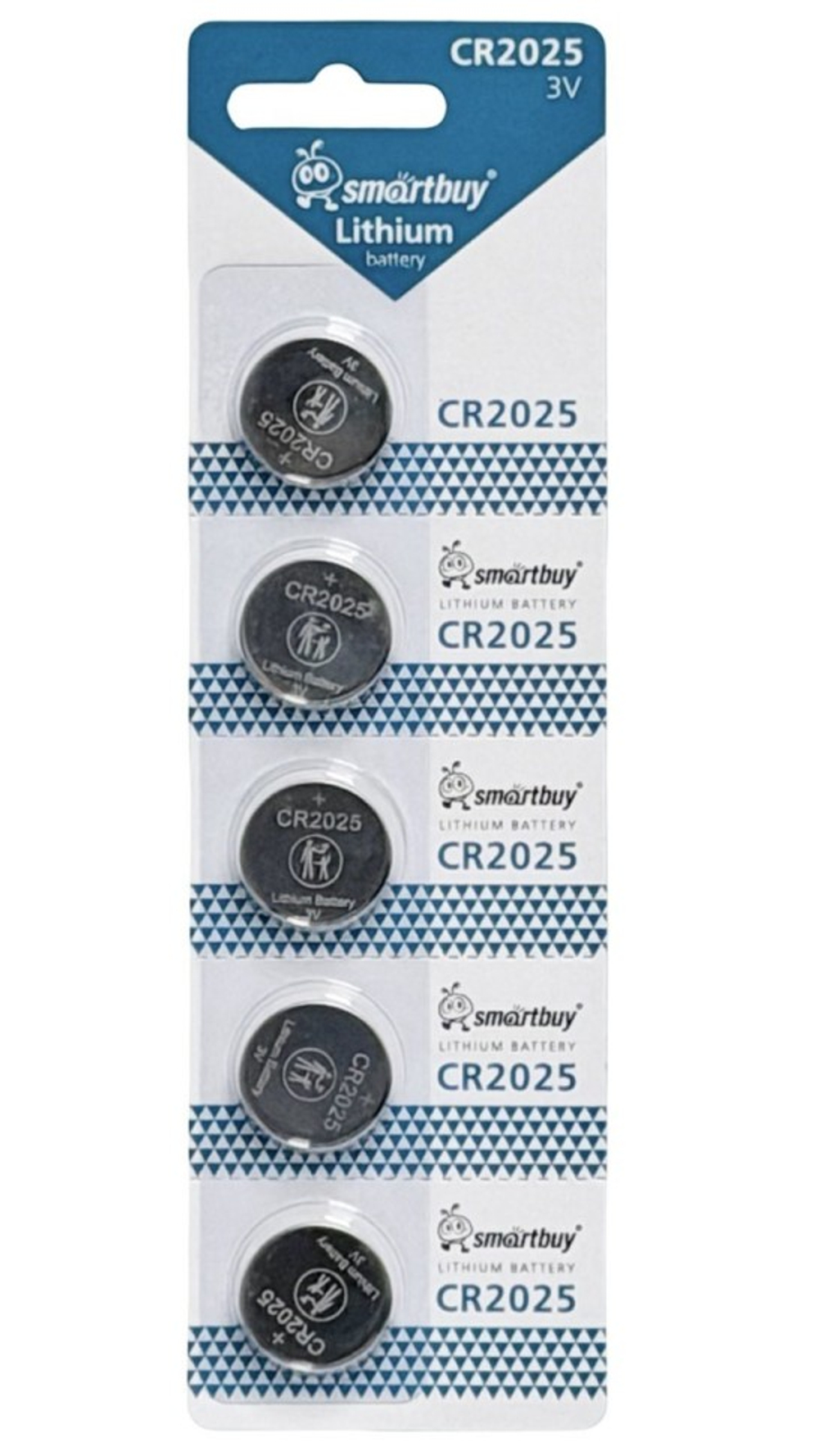 Литиевый элемент питания Smartbuy CR2025/5B (100/4000) SBBL-2025-5B