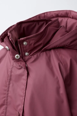 ZARA ПРОРЕЗИНЕННЫЙ ДОЖДЕВИК WATER RESISTANT, КЛУБНИЧНЫЙ