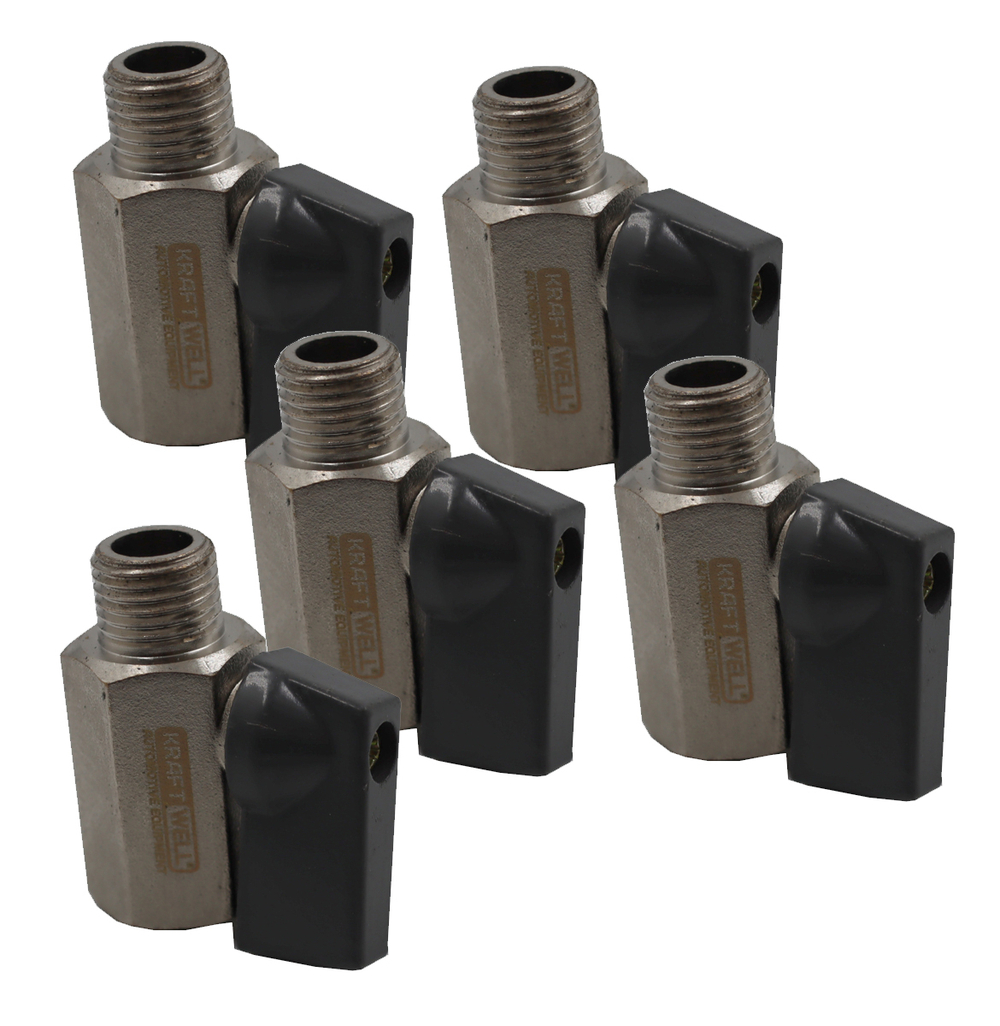 KraftWell KRW-BV14MF-5 Вентиль шаровый M1/4" - F1/4", 5 шт