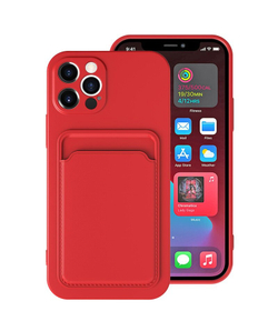 Чехол с карманом для карт на iPhone 11, Красный
