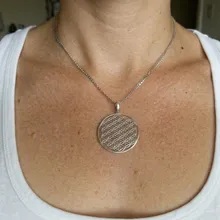 Цветок жизни - подвеска из серебра