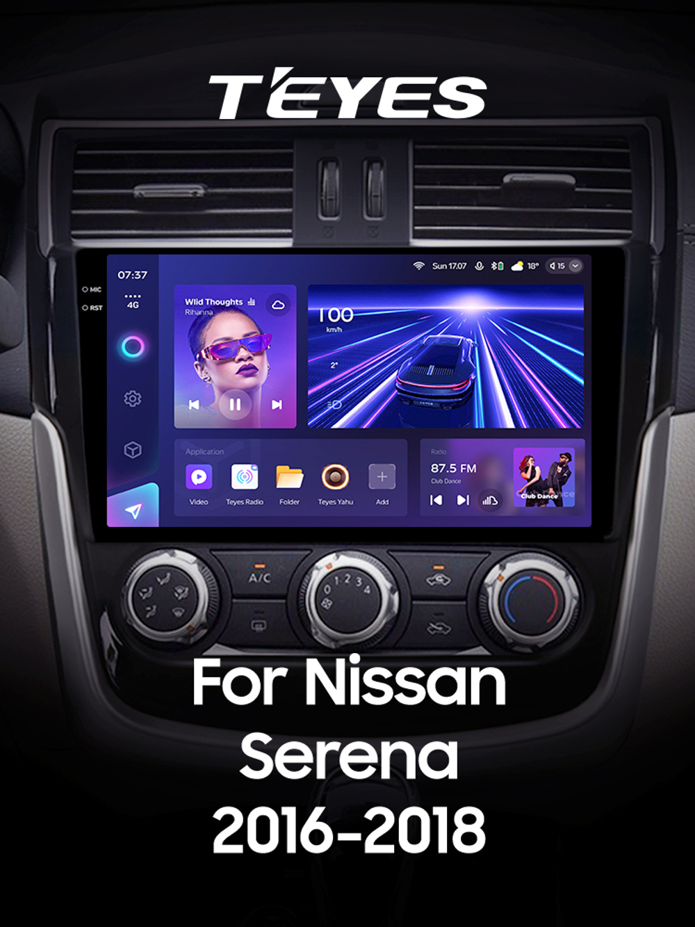 Teyes CC3 2K 9"для Nissan Serena 2016-2018