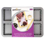 Форма для выпечки 4-х секционная со съемным дном Patisse Silver 31.5х22.5х2.5 см