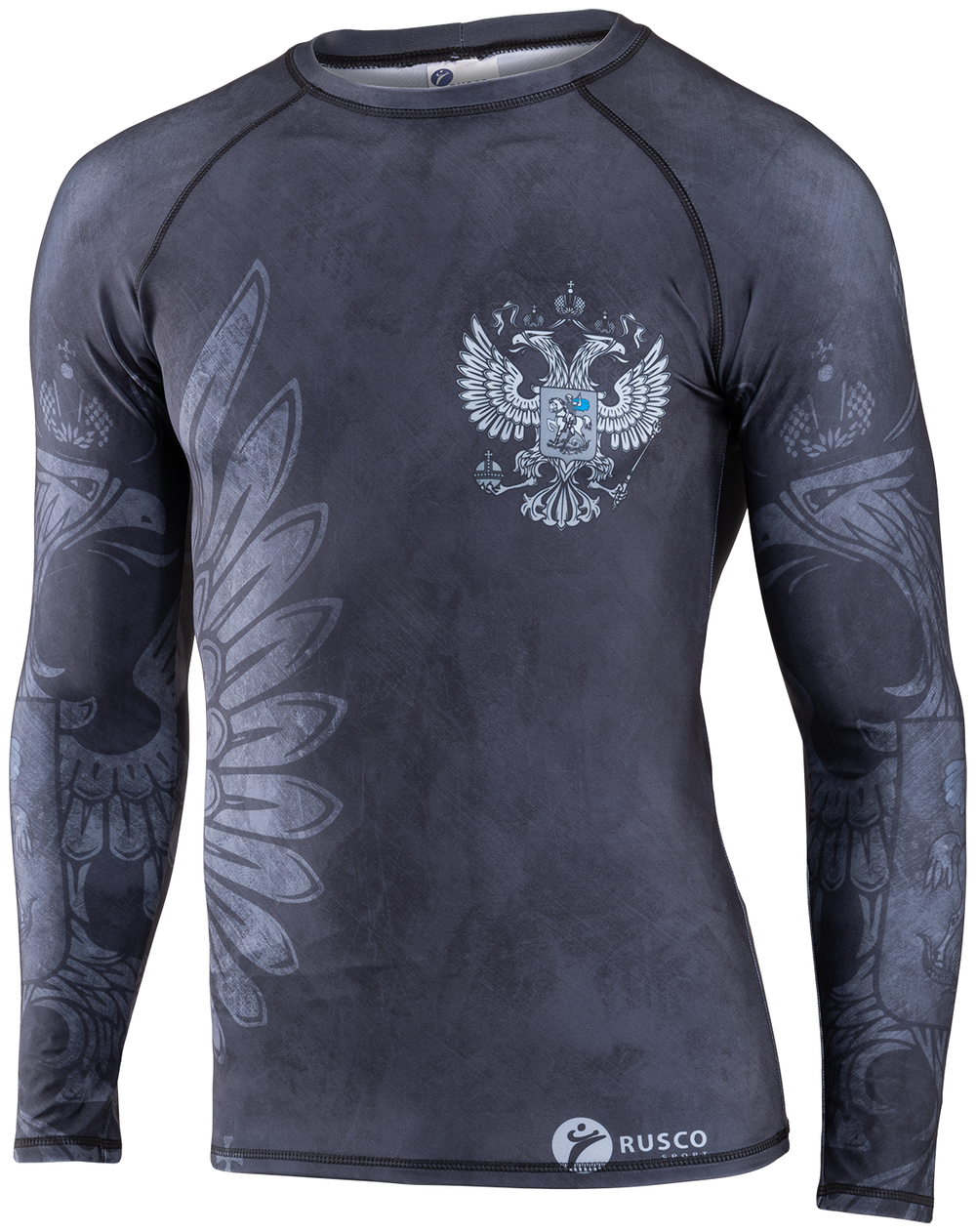 Рашгард для MMA Rusco Sport  BLACK HERB, детский