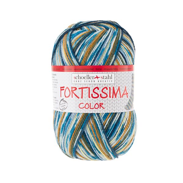 Пряжа Austermann (Аустерманн) Fortissima Socka 4-fach color / уп.5 мот. по 100 г, 420м, страна