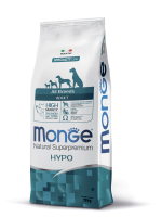 Cухой корм Monge Dog Speciality Line Hypo корм для взрослых собак, гипоаллергенный, лосось с тунцом 12 кг