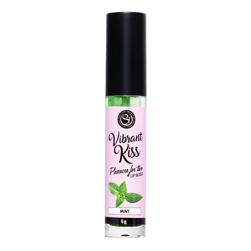 Возбуждающий бальзам для губ со вкусом мяты Secret Play Lip Gloss Vibrant Kiss