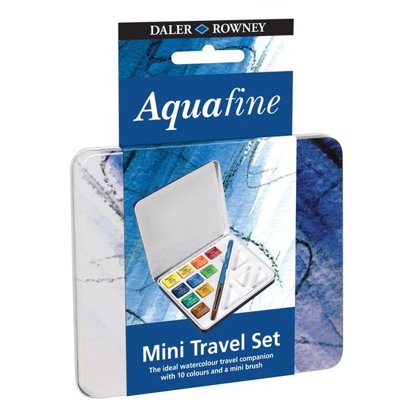 Краска акварель набор Aquafine TRAVEL 10 цв, Daler Rowney 131900910