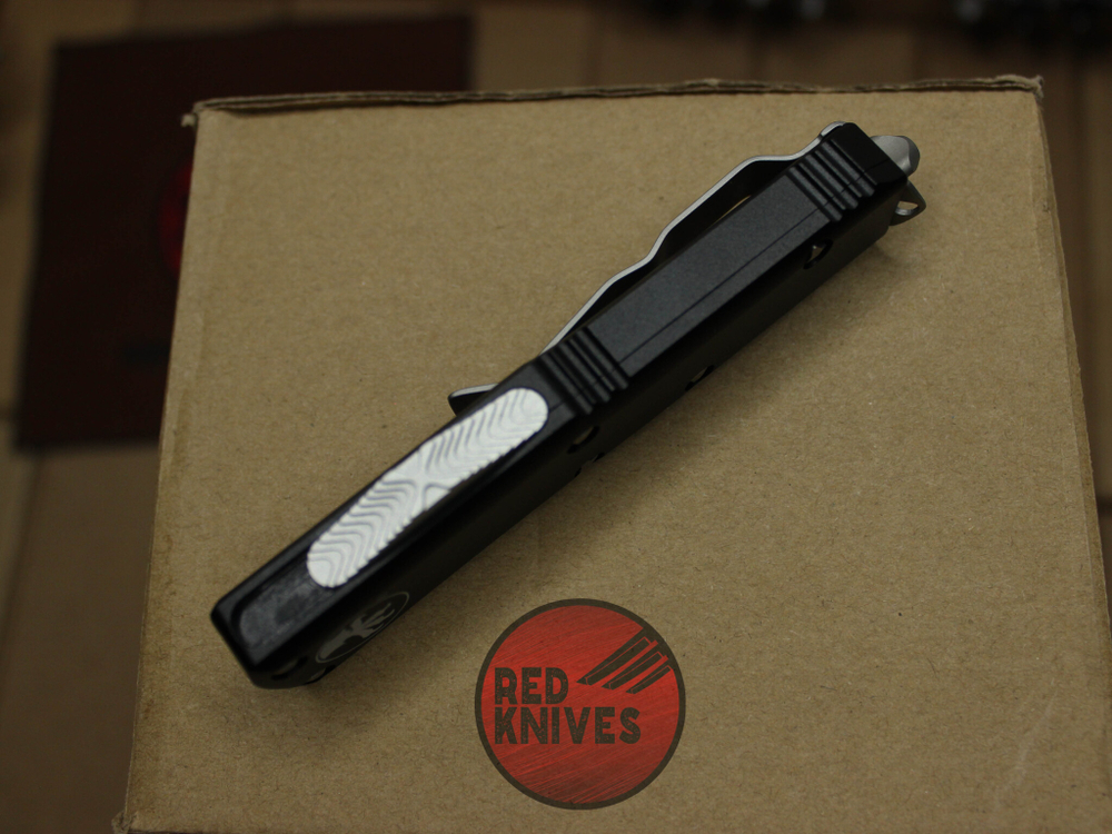 Нож Microtech UTX-85 A+++ Standard S/E - черная рукоять, стандартный апокалиптик клинок