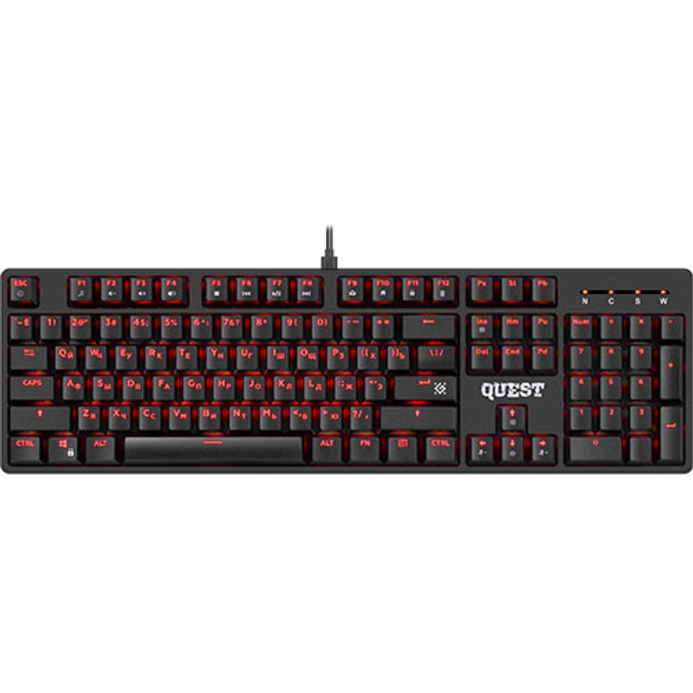Клавиатура Defender Quest GK-596, USB, черная (механическая)