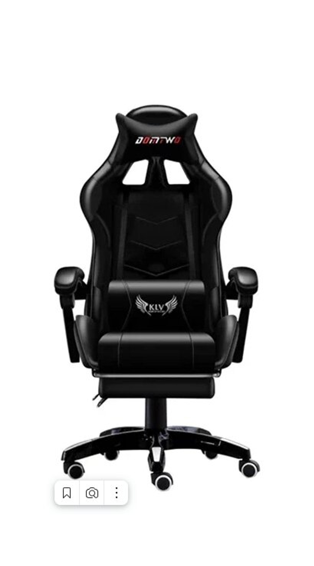 Компьютерное игровое кресло KRESLO KOMFORT Premium, обивка из экокожи, черное