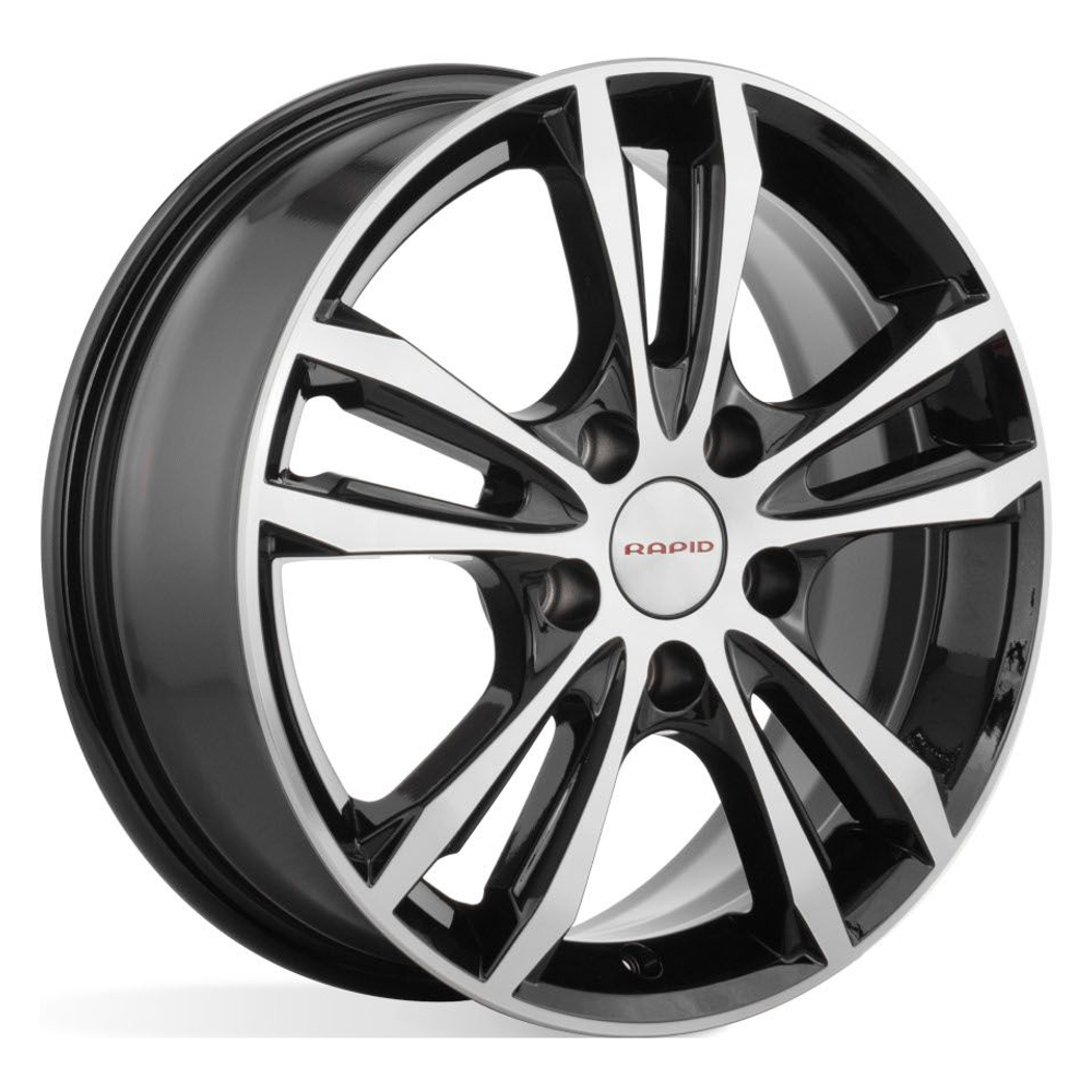 Диск Литой КиК Samara (КС866) 6 x R16 4x108 D63.35 ET47.5 Алмаз черный SK