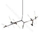 Ceiling design lamp  AGNES by Roll & Hill (14 lampshades,  Black)