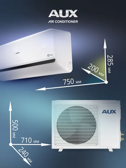Настенная сплит-система AUX ASW-H09A4/FP-R1 + AS-H09A4/FP-R1, белый