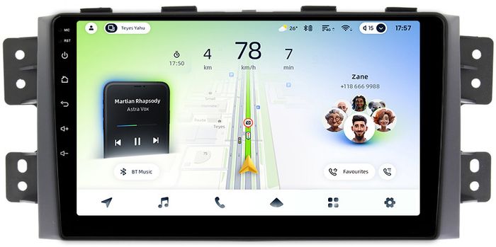 Магнитола для KIA Mohave 1 2008-2017 - Teyes CC4L-DTS монитор 9" IPS, Android 14, Быстрая, Snapdragon 662, CarPlay, 4G SIM-слот