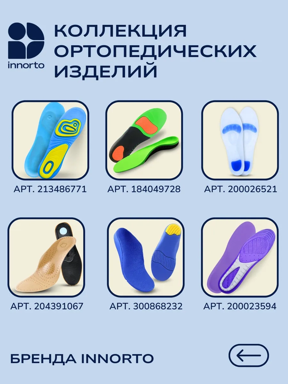 Стельки для обуви и кроссовок гелевые