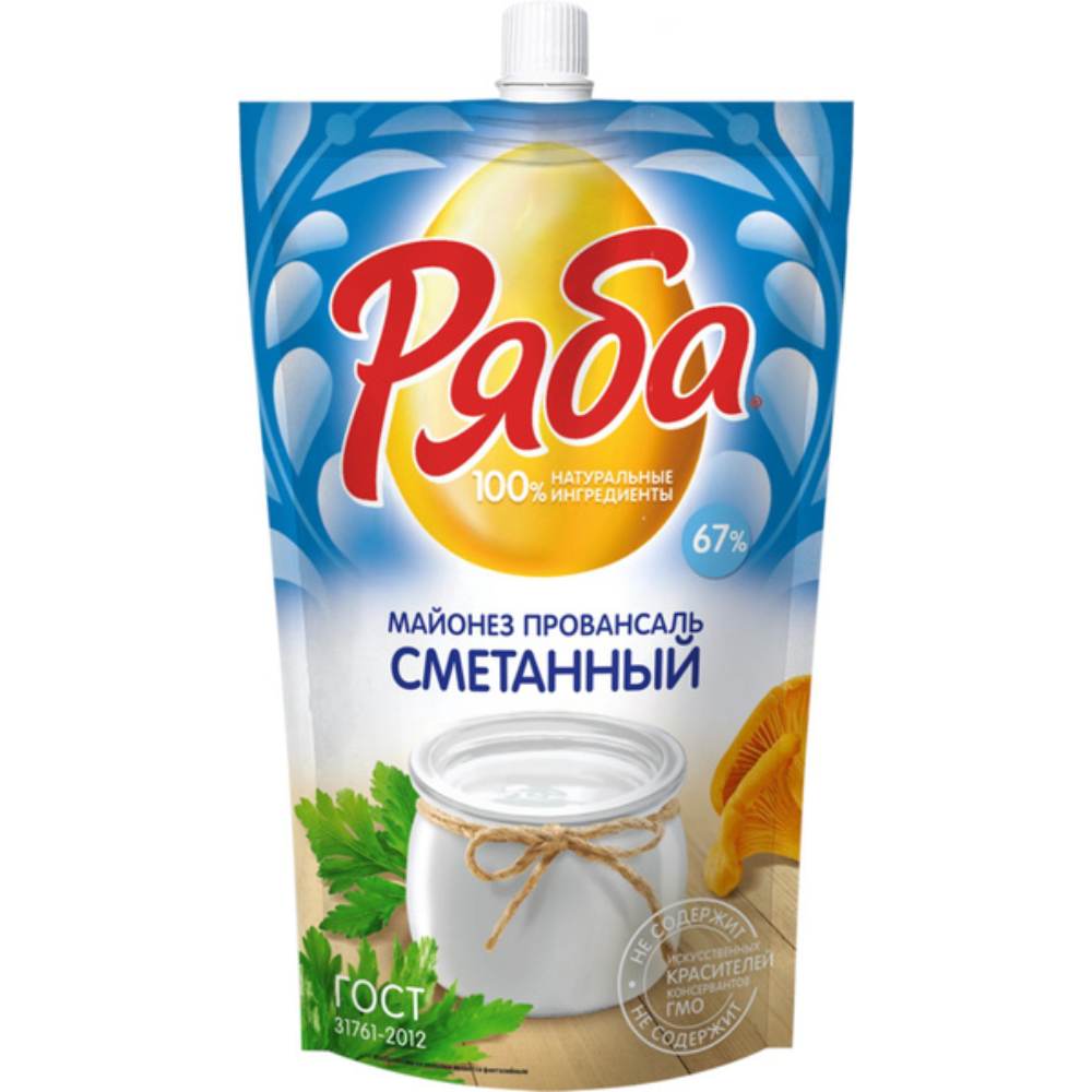 Майонез Ряба Сметанный 50,5% 530 гр