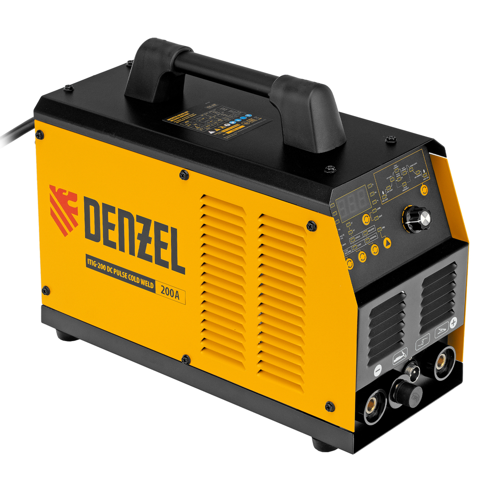 Аппарат инвертор. аргонодуговой сварки ITIG-200 DС Pulse Cold Weld, 200 А, ПВ 60% Denzel