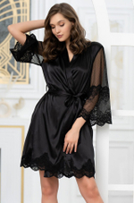 Халат 3893 Aurelia MiaMia (nero черный L/XL)