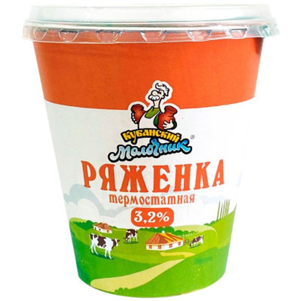 Ряженка "Премиум"3,2% термостатная, стакан,260г,г/я