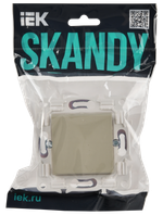 SKANDY Выключатель 1-клавишный кнопочный 10А SK-V14B бежевый IEK