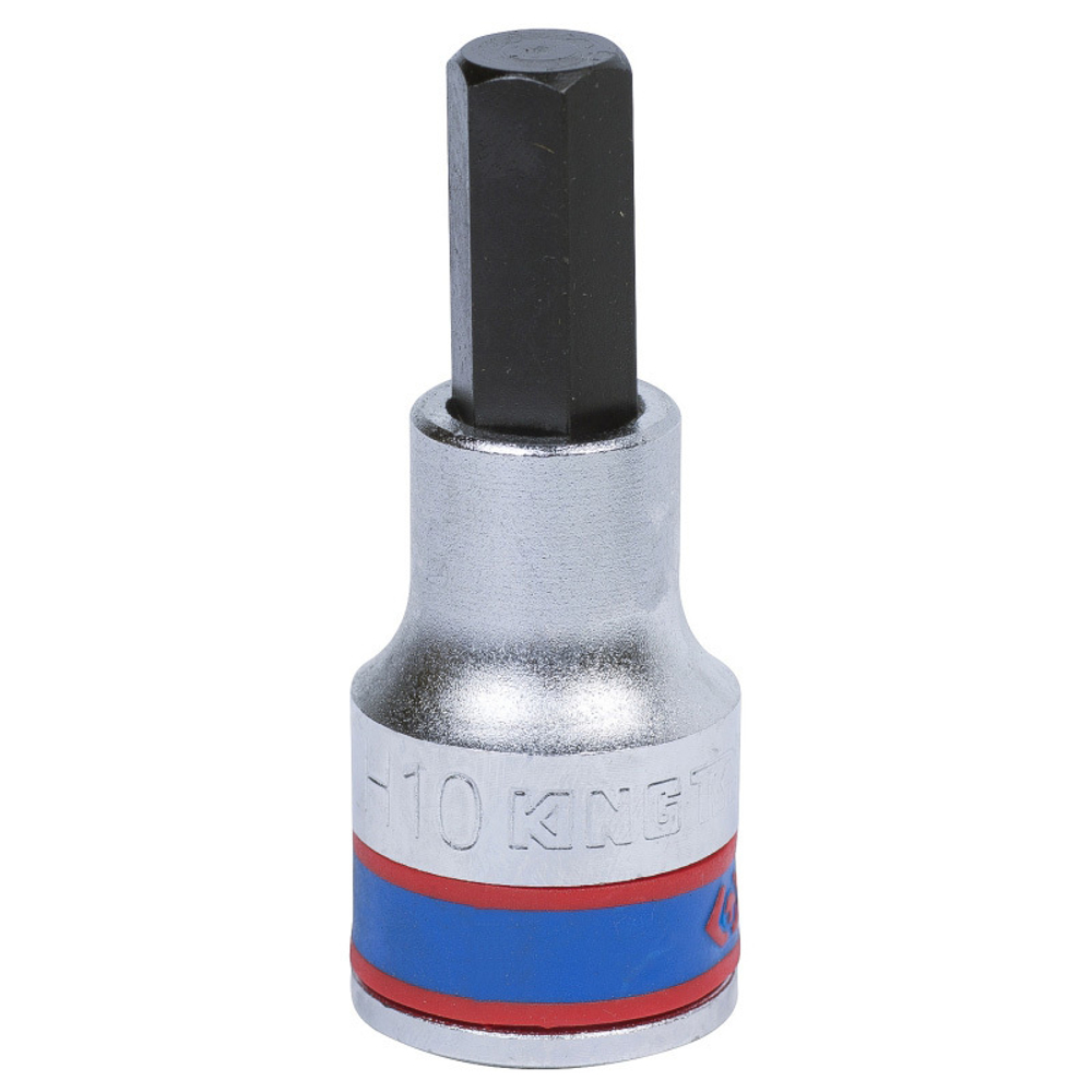 KING TONY (402510) Насадка (бита) торцевая 1/2", L = 60 мм, HEX, 10 мм