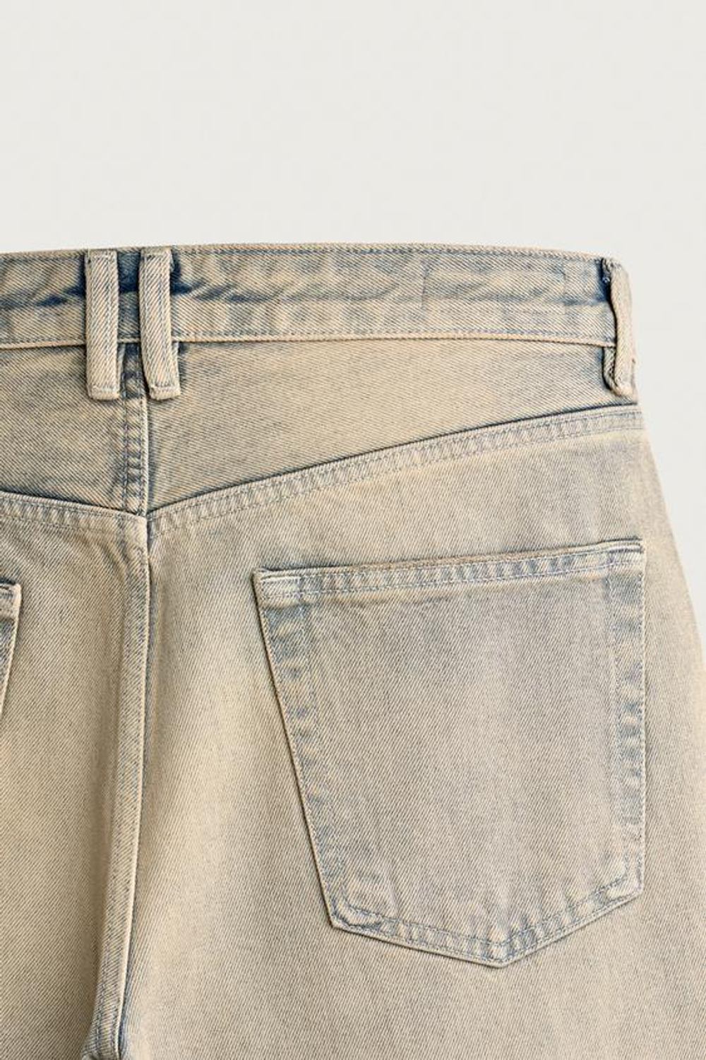 ZARA ДЖИНСЫ LOOSE FIT, ЗЕЛЕНОВАТО-СИНИЙ