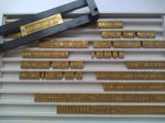 Комплект шрифтов для горячего тиснения OPUS O.FONT Cyrillik Masterset 4 mm Буквы и цифры Русский язык 2+1