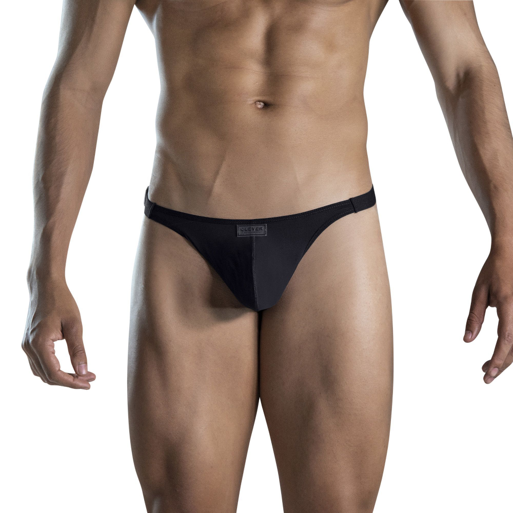Черные сексуальные трусы-тонги Luxury Thong (Размер: XL) (Цвет: черный)