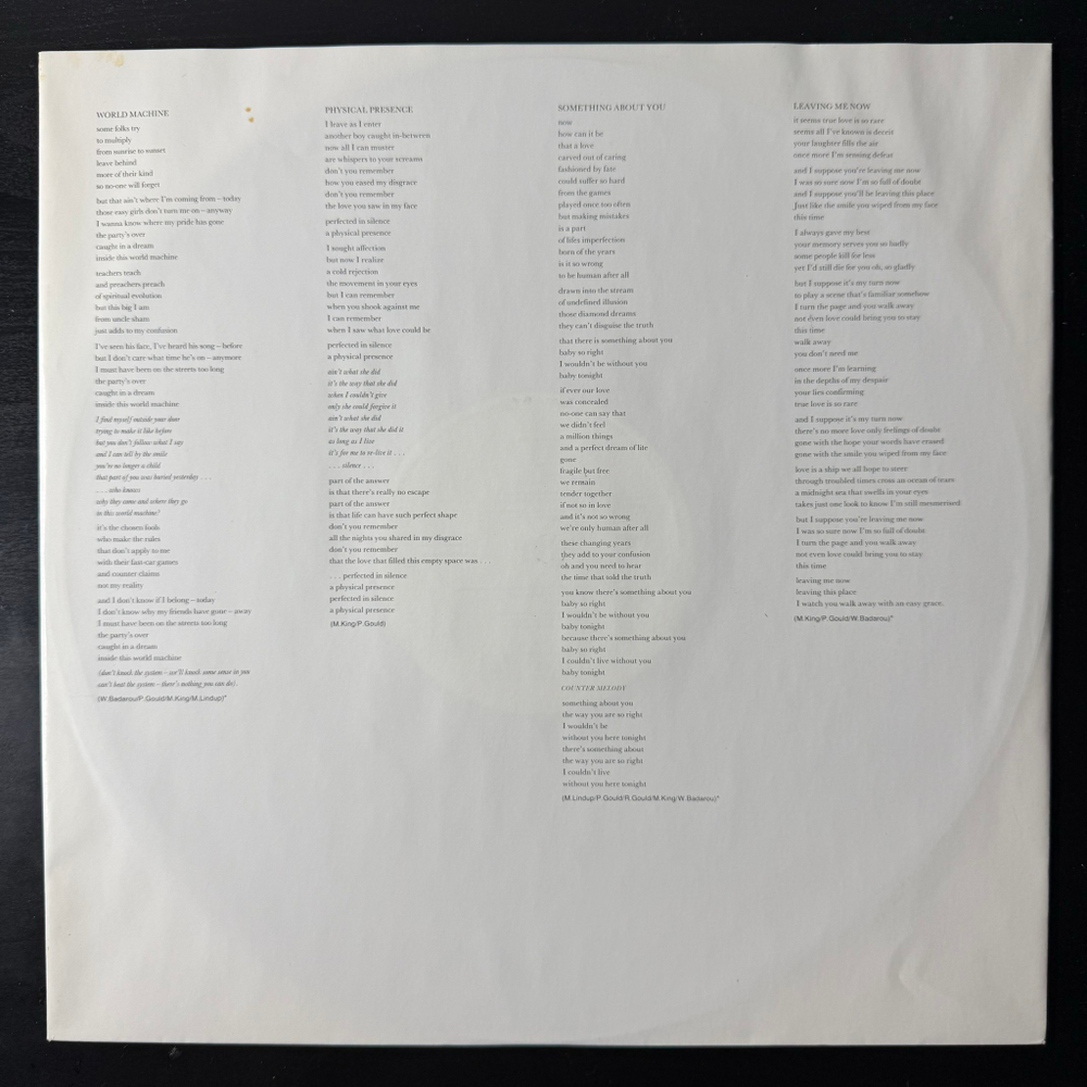 Level 42 ‎– World Machine (Англия 1985г.)