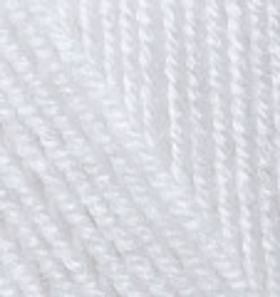ALIZE "SUPERLANA MIDI", 25% Шерсть, 75% Акрил, 100 гр, 170 м, 55 белый