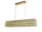 Люстра подвесная светодиодная NewRgy 2798E/64W GOLD+CLEAR, 64 Вт, хромированная и прозрачная